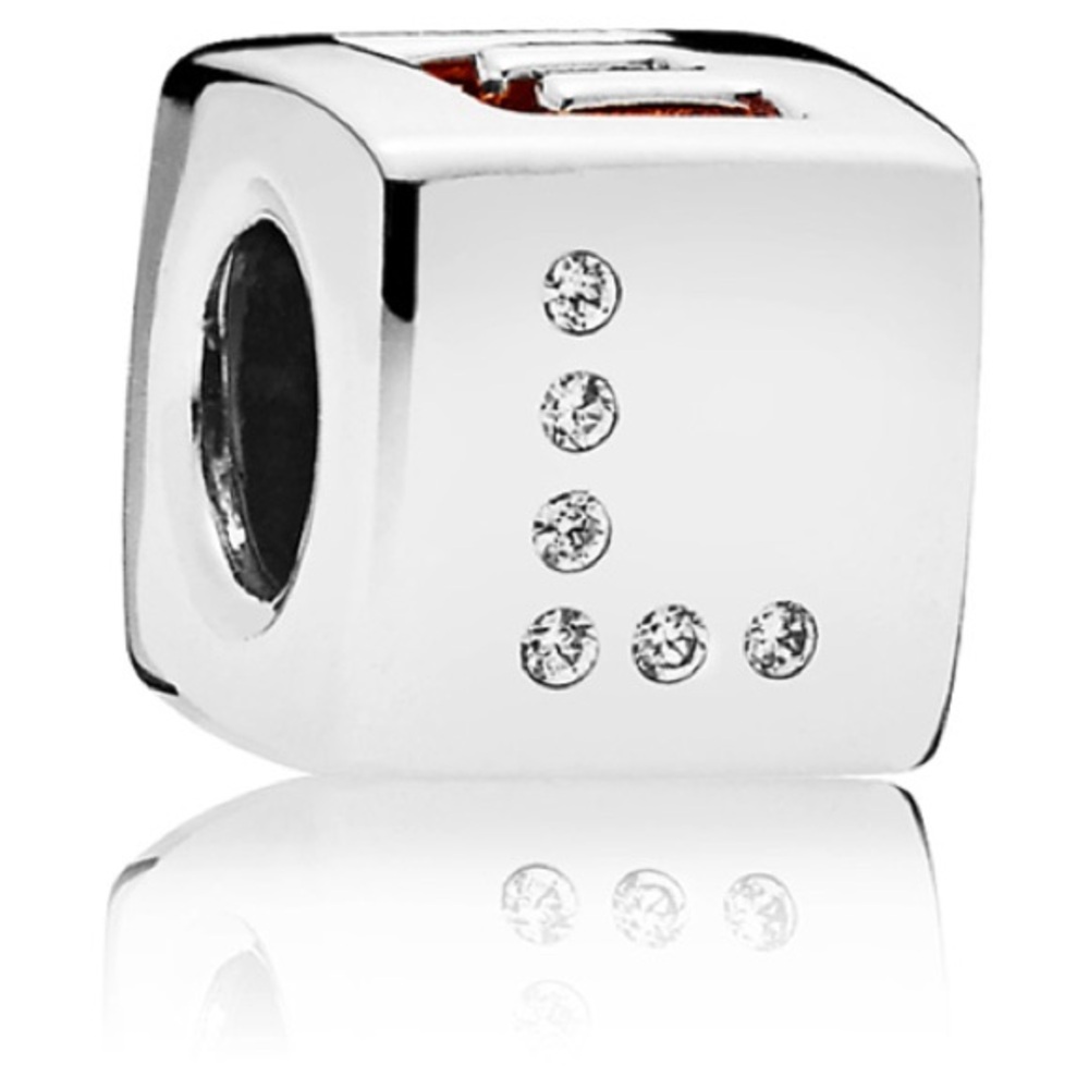 Authentic Pandora Love Dice Charm Retired NEW